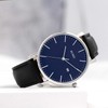 BUREI Men's Watch, Leather, Popular Brand, Analog, Simple, Waterproof, Stylish,