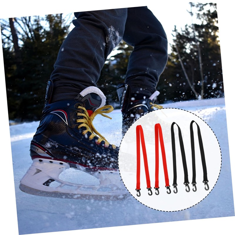 KOMBIUDA 4pcs Ski Boot Carrier Strap Durable Boot Leash with
