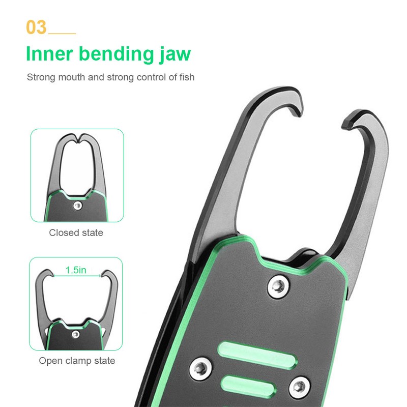 Aluminum Alloy Fish Portable Fish Lip Fish Holder with Scale