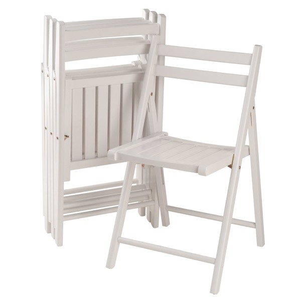 Winsome Robin 4-PC Folding Set White Chair