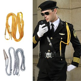 XUYUH Aiguillette Shoulder CordTraditional Braided Shoulder Badge Uniform Cosplay Accessory Costume DIY Clothing Decorations, as show