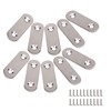 Stainless Steel Flat Straight Brace Brackets Mending Joining Plates Repair
