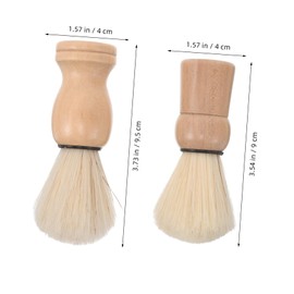 BIUDECO Barber Hair Brush Set Shaving Gel Brush for Men Grooming Tool Wooden Handle Gentle Shave
