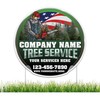 10-Pack Custom Tree Service Company Yard Signs 18.5x19 Inches, Two-Sided