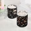 Zhirexin Black Skull 2PC Airtight Transparent Glass Storage Jar, Food