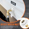 TONDA RV City Water Inlet with Check Valve, Brass Thread