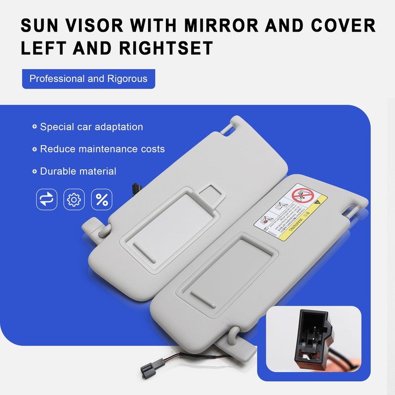 Bstfulx 5GG857551 5GG857552 Left & Right Car Front Sun Visor