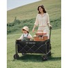 BG-BABYGO Collapsible Wagon Carts, Large Capacity Foldable Heavy Duty Garden