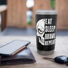 Eat Sleep Brawl Repeat Funny Video Gamer Gaming Stainless Steel