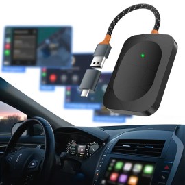 AUIMSOCO Wireless CarPlay Adapter USB Dongle For Toyota 4Runner Sport Utility 2020-2024