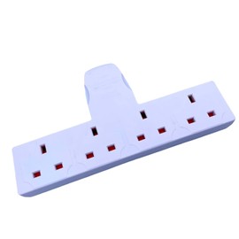 Septal 4 Way Socket Adapter Mains Plug Adaptor Convert Extender 3 PIn UK Plug [ Pack OF 2 ]