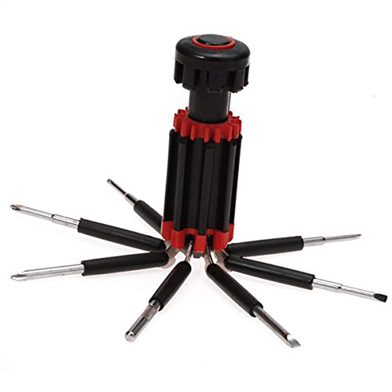 Multifunctional 8 in 1 Screwdriver Set with LED Flashlight, Ideal