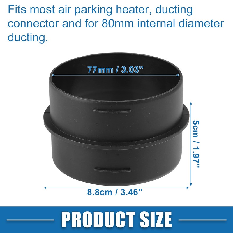 A ABSOPRO Car Air Ducting Connector Straight Air Heater Duct