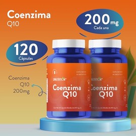 LIV NUTRITION | Coenzima Q10 200 Mg Pack x2 | 60 Cápsulas Blandas por Pack | Vegano Sin Gluten | Suplemento Alimenticio 100% Natural | 2 Meses De Rend