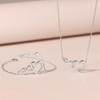 FDEETY Jewellery Set for Women Infinity Love Pendant Necklace Bracelet