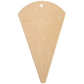 Paper Pieces ACRDJTRIANGL Acrylic Fabric Cutting Template for Scalloped Triangle Dear Jane