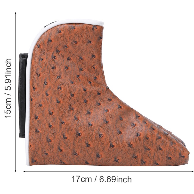 L Shape PU Leather Waterproof Thicken Lining Golf Putter Head