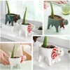 Succulent Planter with Drainage Cat Ceramic Garden Pot Cactus Planter