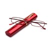 "Pocket" Readers Ultra Compact Spring Temple Reading Glasses w/Portable Pocket