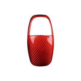 MACHSWON Handle Sticker - Black Carbon Fiber Car Gear Shift Knob Cover, Interior Trim, Compatible with Dodge Challenger Charger 2015-2019