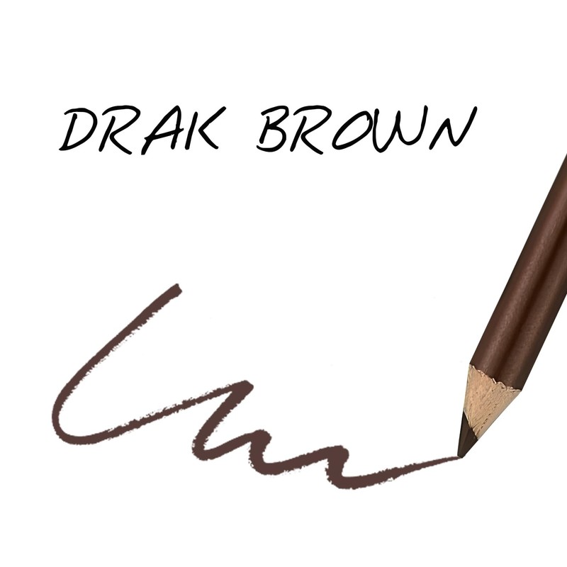 MOTIBACK 12-Count Brow Defining Set with Sharpener (Dark Brown)