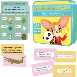 Asmodee Aritma My Chihuahua in Pyjamas - Board Games - Card Games - Game for Children and Family - Reading Game - Educational Game from 7 Years - 2 to 6 Players - 10 Minutes - French Version