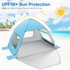 TOBTOS UPF 50+ Pop Up Beach Tent, Beach Umbrella, Automatic