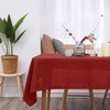 Deconovo Christmas Table Cloth 54x79in(137x200cm) Faux Linen Water Resistant Tablecloth