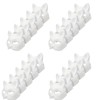 Musaner 20 PCS Cat Mask DIY White Therian Masks to