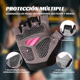 E T EASYTAO Guantes Deportivos Mujer y Hombre, Guantes de Fitness y Ciclismo, Diseño Medio Dedo y Transpirable para Levantamiento, Ejercicio Físico o Entrenamiento al Aire Libre