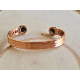 Megical Basket Copper Magnetic Bracelet Arthritis Pain Therapy 2 Large 4 Regular Magnets Cuff