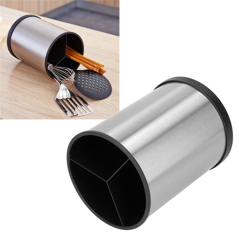 Rotating Chopsticks Organizer Multifunction Utensil Holder Cutlery Tableware Drainer Container