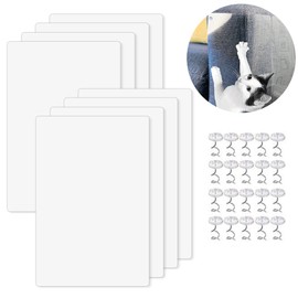 8pcs Cat Scratch Furniture Protector Pad Pet Couch Protector Cat Dog Claw Guards  with 20pcs Pins