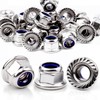 Mbsomnus Pack of 30 Flange Nuts M6 Nut DIN 6926