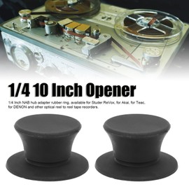 1 Pair 1/4 Inch Nab Hub, Reel to Reel Tape Nab Hub Adapter Rubber Ring, for Studer, for Akai, for Teac, for