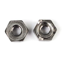 Hex Weld Nuts Steel Long Pilot 3 Projections - UNC Coarse Sizes - Qty 100 (3/8"-16)