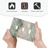 Lolreai Light Switch Cover Green Abstract Marble Modern Luxury 3