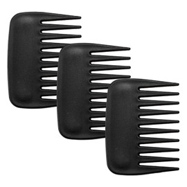 3-Piece Square Comb, Comb with Large Tooth Spacing, Antistatic Comb, Hair Cutting Comb, Small Comb for Short Hair, Handle-less Comb, Suitable for Use in Hairdressing Salon