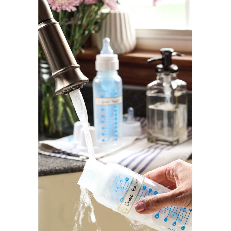 Waterproof Labels Multipurpose Self-Laminating Labels Dishwasher-safe Write-On for Home Organization
