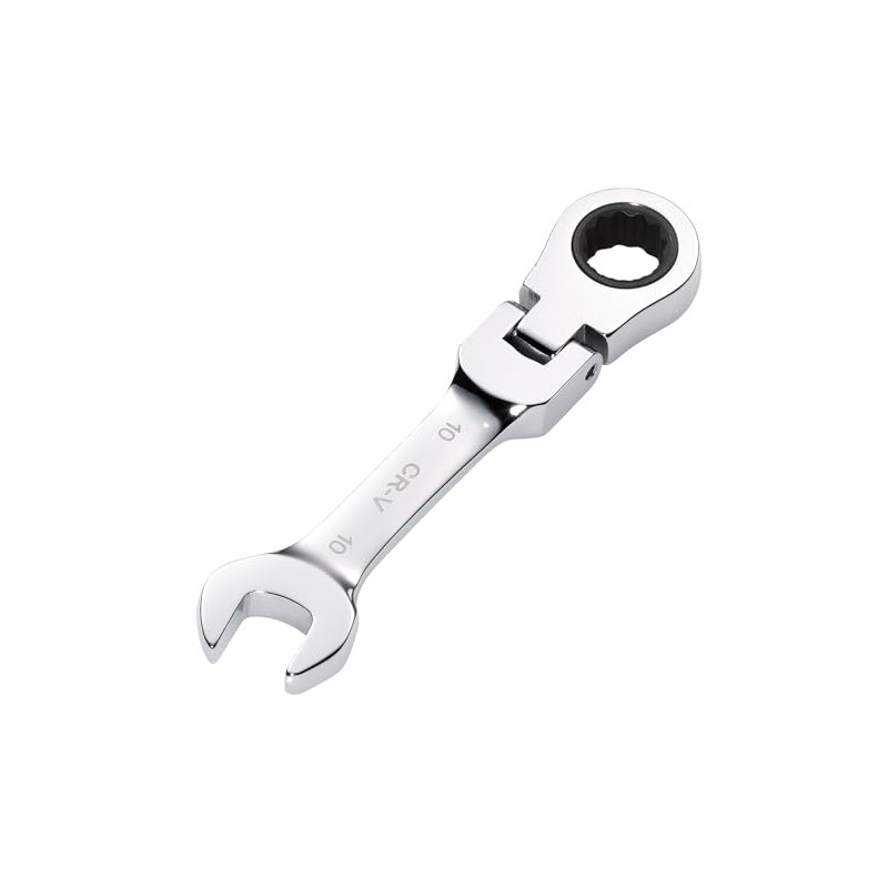 Draper 27965 HI-TORQ Metric Stubby Flexible Head Ratchet Combination Spanner,