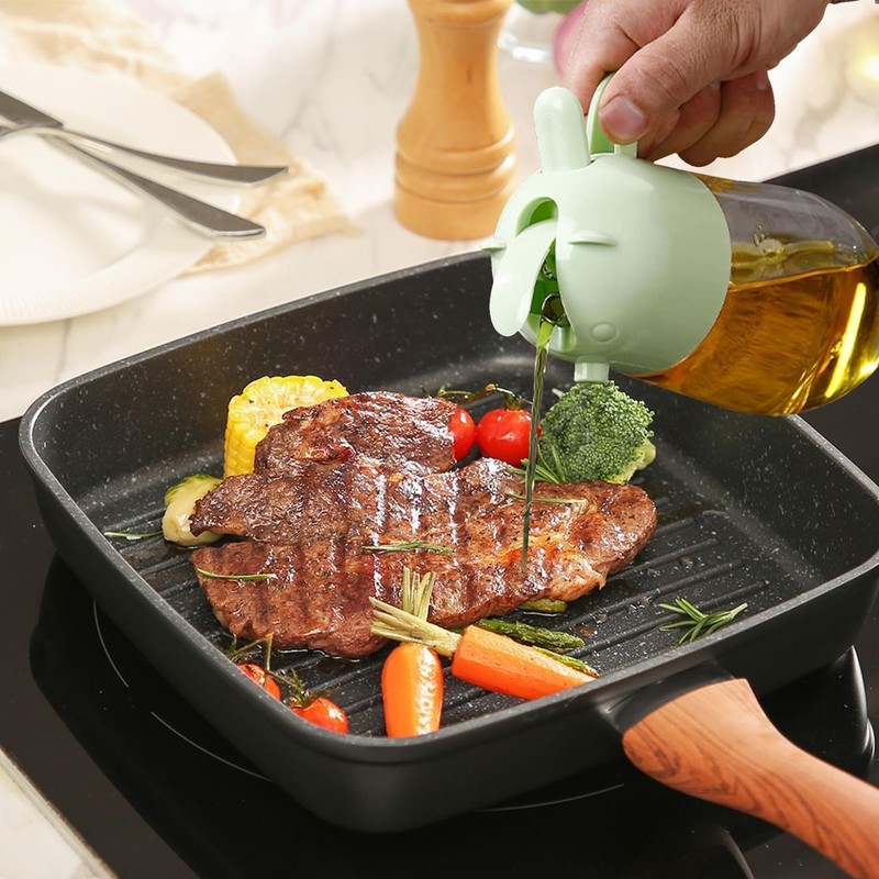 Wondora 2 Stücke2 in 1 Ölsprüher für speiseöl, Oil Dispenser