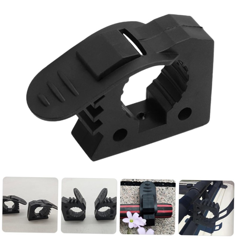 Ipetboom 2pcs Adjustable Quick Release Rubber Pole Clamp Grip for