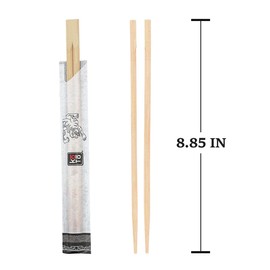 KOTO Premium Disposable Bamboo Chopsticks - 100 Pairs Individually Wrapped | Splinter-Free & Compostable | Perfect for Sushi, Ramen, Takeout & Restaurant Use