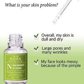 Cos De BAHA 10 Niacinamide Serum 1oz with Zinc 1  Hyaluronic Acid  Allantoin for Facial - Dark Spot Corrector for Face  Pore Reducer Fade Cream       