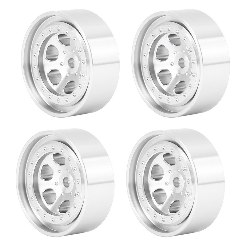 4pcs 1.3 Inches Wheels Rim Aluminum Alloy 6 Holes Wheel