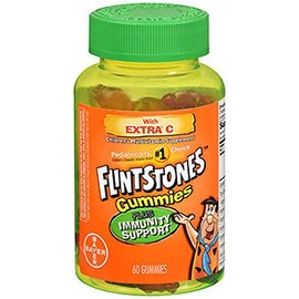 Flintstones Children's Multivitamin Plus Immunity Support Gummies 60 Count (Pack of 3)