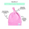 Gorro de cobre con perla para bebé, con nudo superior,