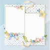 Handmade Premade Cardstock 12x12 Layouts Scrapbook set Of 2 Easter