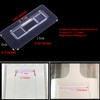 CARURLIFF 6 PCS Rectangular Shower Caddy Adhesive Replacement for Kitchen
