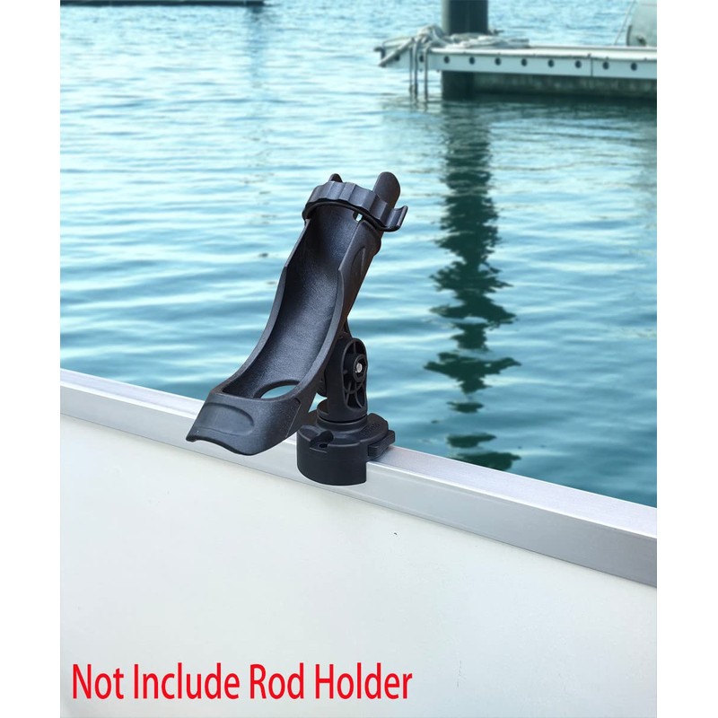 Brocraft Pontoon Boat Rod Holder Mount /1-1/4 inch Square Rail